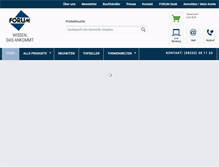 Tablet Screenshot of forum-verlag.com